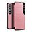 Leather Case Stands Flip Cover Holder for Xiaomi Mi 10 Ultra Rose Gold