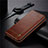 Leather Case Stands Flip Cover Holder for Xiaomi Redmi 9C Brown