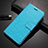 Leather Case Stands Flip Cover Holder for Xiaomi Redmi K30i 5G Cyan