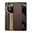 Leather Case Stands Flip Cover Holder GS2 for Huawei Mate 50 Pro Brown