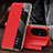 Leather Case Stands Flip Cover Holder GS2 for Huawei P50 Pro Red