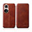 Leather Case Stands Flip Cover Holder H01D for Huawei Honor 50 5G