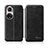 Leather Case Stands Flip Cover Holder H01D for Huawei Honor 50 5G Black