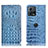 Leather Case Stands Flip Cover Holder H01P for Motorola Moto S30 Pro 5G Sky Blue