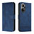 Leather Case Stands Flip Cover Holder H01X for Huawei Honor 50 Pro 5G Blue