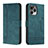 Leather Case Stands Flip Cover Holder H01X for Huawei Honor 60 SE 5G Green