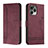 Leather Case Stands Flip Cover Holder H01X for Huawei Honor 60 SE 5G Red