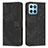 Leather Case Stands Flip Cover Holder H01X for Huawei Honor 70 Lite 5G Black