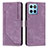 Leather Case Stands Flip Cover Holder H01X for Huawei Honor 70 Lite 5G Purple