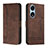 Leather Case Stands Flip Cover Holder H01X for Huawei Honor X5 Plus