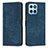 Leather Case Stands Flip Cover Holder H01X for Huawei Honor X6 5G Blue