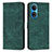 Leather Case Stands Flip Cover Holder H01X for Huawei Honor X7 Green