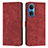 Leather Case Stands Flip Cover Holder H01X for Huawei Honor X7 Red