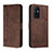 Leather Case Stands Flip Cover Holder H01X for OnePlus 9 5G