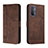 Leather Case Stands Flip Cover Holder H01X for Oppo A74 4G