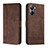 Leather Case Stands Flip Cover Holder H01X for Realme 10 Pro 5G