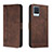 Leather Case Stands Flip Cover Holder H01X for Realme 8 4G