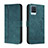 Leather Case Stands Flip Cover Holder H01X for Realme 8 4G Green