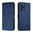 Leather Case Stands Flip Cover Holder H01X for Realme 9 Pro+ Plus 5G Blue