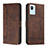 Leather Case Stands Flip Cover Holder H01X for Realme C30