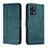 Leather Case Stands Flip Cover Holder H01X for Realme Narzo 50 Pro 5G Green