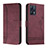 Leather Case Stands Flip Cover Holder H01X for Realme Narzo 50 Pro 5G Red