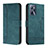 Leather Case Stands Flip Cover Holder H01X for Realme Narzo 50A Prime Green