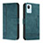 Leather Case Stands Flip Cover Holder H01X for Realme Narzo 50i Prime Green