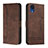 Leather Case Stands Flip Cover Holder H01X for Samsung Galaxy A03 Core