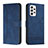 Leather Case Stands Flip Cover Holder H01X for Samsung Galaxy A33 5G Blue