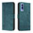 Leather Case Stands Flip Cover Holder H01X for Vivo iQOO U1 Green