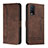 Leather Case Stands Flip Cover Holder H01X for Vivo Y12G