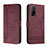 Leather Case Stands Flip Cover Holder H01X for Xiaomi Mi 10T Pro 5G Red