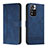 Leather Case Stands Flip Cover Holder H01X for Xiaomi Mi 11i 5G (2022) Blue
