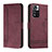 Leather Case Stands Flip Cover Holder H01X for Xiaomi Mi 11i 5G (2022) Red