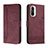 Leather Case Stands Flip Cover Holder H01X for Xiaomi Mi 11i 5G Red