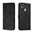 Leather Case Stands Flip Cover Holder H01X for Xiaomi POCO C3 Black