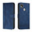 Leather Case Stands Flip Cover Holder H01X for Xiaomi POCO C31 Blue