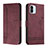 Leather Case Stands Flip Cover Holder H01X for Xiaomi Poco C50 Red