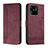 Leather Case Stands Flip Cover Holder H01X for Xiaomi Redmi 10C 4G Red