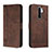 Leather Case Stands Flip Cover Holder H01X for Xiaomi Redmi 9 Prime India