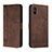 Leather Case Stands Flip Cover Holder H01X for Xiaomi Redmi 9i