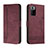 Leather Case Stands Flip Cover Holder H01X for Xiaomi Redmi Note 10 Pro 5G Red