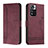 Leather Case Stands Flip Cover Holder H01X for Xiaomi Redmi Note 11 Pro+ Plus 5G Red