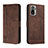 Leather Case Stands Flip Cover Holder H01X for Xiaomi Redmi Note 11 SE India 4G