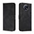 Leather Case Stands Flip Cover Holder H01X for Xiaomi Redmi Note 9 5G Black