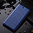 Leather Case Stands Flip Cover Holder H02P for Apple iPhone 6 Blue