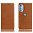 Leather Case Stands Flip Cover Holder H02P for Motorola Moto G31