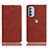 Leather Case Stands Flip Cover Holder H02P for Motorola Moto G31