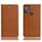 Leather Case Stands Flip Cover Holder H02P for Motorola Moto G50